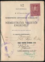 1932 A Királyi Magyar Automobil Club fényképes nemzetközi vezetői engedélye