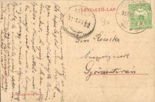 1910 Győrszemere, Szemere; Posta és községháza, Füredy István üzlete. Rembrandt fényirda, Füredy Ist...