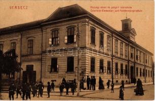 1918 Versec, Vrsac, Werschetz; Községi elemi és polgári leányiskola. W.L. (?) No. 584. / Gemeinde Elementar und Mädchenbürgerschule / girl school