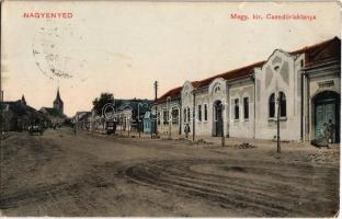 1914 Nagyenyed, Aiud; Magy. kir. csendőr laktanya. Lázár Adolf utóda kiadása / gendarme barracks (Rb)