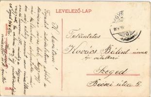 1914 Nagyenyed, Aiud; Magy. kir. csendőr laktanya. Lázár Adolf utóda kiadása / gendarme barracks (Rb...