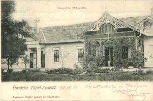 1910 Tápiószele, Dubrovitzki (Dubraviczky) kastély. Kiadja Hoffer Ignác