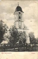1911 Litke, Római katolikus templom, sokaság. Kiadja a Fogyasztási Szövetkezet (EB)
