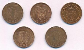 Románia 1992-1996. 1L Cu-acél (5xklf) T:1-,2
Romania 1992-1996. 1 Leu Cu-Steel (5xdiff) C:AU,XF
Kr...