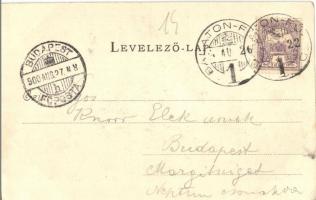 1900 Balatonfüred, Ipoly udvar. Köves és Boros 24. sz. (EK)