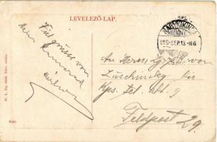 1916 Nagykikinda, Kikinda; Vásár utca, S. Koity, Deutsch L. üzlete. W.L. Bp. 6634. / street view wit...