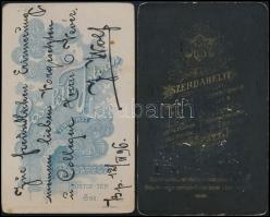 cca 1870-1900 Műtermi portrék budapesti, szatmári, miskolci műtermekből, 4 db, 10,5×6,5 cm