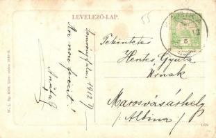 1912 Zsibó, Jibou; látkép, templomok. W. L. Bp. 6076. / general view with churches (EK)