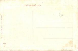 Szamosújvár, Gherla; Fő tér, Sahin Kristóf üzlete, Royal kávéház, templom, létra. W. L. Bp. 7036. / ...