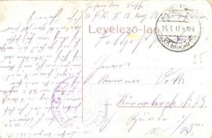 1917 Brassó, Kronstadt, Brasov; Gewerbeschule / Ipariskola. W. L. 123. / industrial school + Stab. d...