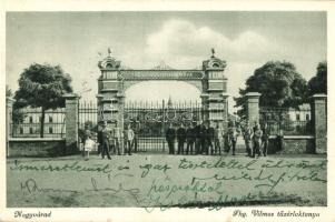 Nagyvárad, Oradea; Főherceg Vilmos tüzér laktanya, katonák / Hungarian artillery barracks