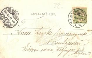 1904 Kolozsvár, Cluj; Mátyás király tér, üzletek. Kováts P. Fiai 156. sz. / square, shops (EK)