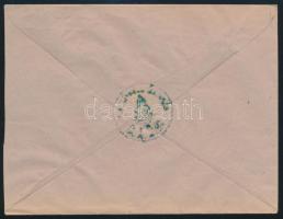 ~1865 Telegram cover, blue "GYŐR" ~1865 Távirat boríték, kék "GYŐR"