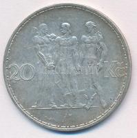 Csehszlovákia 1933. 20K Ag "Ipar, mezőgazdaság, üzlet" T:1-
Czechoslovakia 1933. 20 Korun...