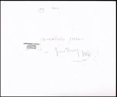 1986 Jankovszky György(1946-): Víkend ház VII, feliratozva, aláírt, pecséttel jelzett, kartonra kasí...