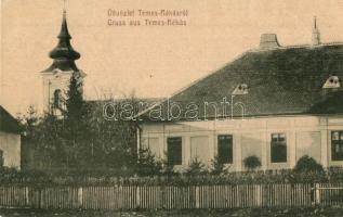 Temesrékas, Rékás, Recas; templom. W. L. (?) Kiadja Tasch Ferenc / church