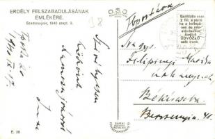 1940 Szamosújvár, Gherla; bevonulás / entry of the Hungarian troops