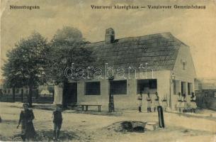 1909 Boksánbánya, Németbogsán, Bocsa; Vasziovai községháza. W. L. 1126. / Vasziovaer Gemeindehaus / town hall in Vasiova (r)
