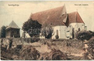 1918 Szentgyörgy, Sankt Georgen, Svaty Jur pri Bratislave, Sväty Jur; Római katolikus templom. Kiadja Fischhof István / Catholic church