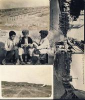 USA képeslapok az 1900-1930-as évekből, nagy része katonai téma: katonafotók, körlet, tábor, fegyver...