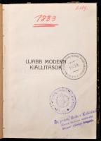 Gelléri Mór: Ujabb modern kiállítások. (Följegyzések, tanulmányok és javaslatok.) Bp., 1910, Gelléri...
