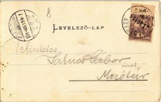 1901 Vöröstoronyi-szoros, Roter-Turm-Pass, Pasul Turnu Rosu; Vöröstorony vára / Turnu Rosu castle. J...