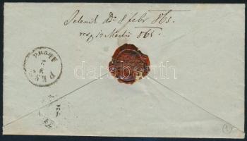 15kr levélen "EPERJES" - "PEST" 15kr on cover "EPERJES" - "PEST&q...