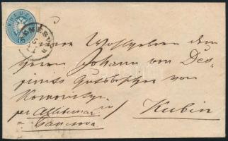 ~1863 10kr on cover 