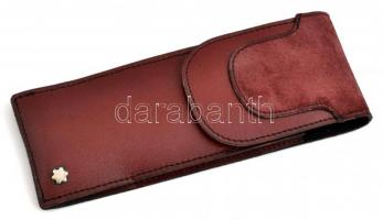 Mont Blanc töltőtoll, töltőceruza jelzett bőr tolltartóval