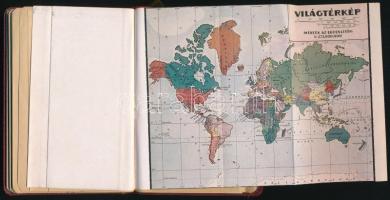 1944 Gamma Finommechanikai és Optikai Művek Rt. Budapest zsebnaptár, kihajtható térképpel