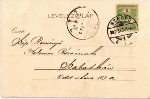 1802-1894 Kossuth Lajos szecessziós litho gyászlapja. Blau József kiadása / Obituary card of Lajos K...