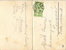 1912 Vaskapu-szoros, Portile de Fier, Eisernes Thor; kinyitható lap / folding card