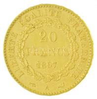 Franciaország 1897A 20Fr Au (6,44g/0.900) T:2
 France 1897A 20 Francs Au (6,44g/0.900) C:XF
Krause...