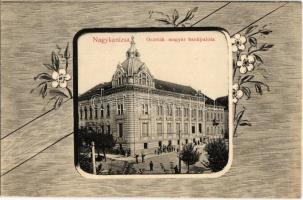 1907 Nagykanizsa, Osztrák-Magyar Bankpalota. floral Art Nouveau