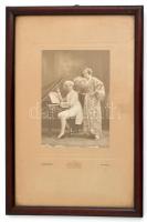 Színésznők, játékos hölgyek. Érdekes fotó keretben 20x30 cm