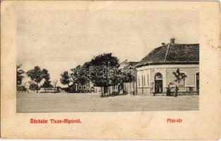 1911 Tiszaalpár, Piac tér, üzlet  (fa)