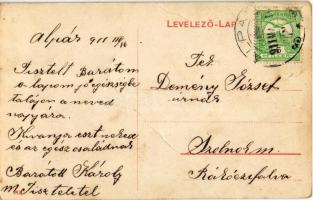 1911 Tiszaalpár, Piac tér, üzlet  (fa)