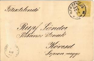 1903 Berzence, Somogy-Berzencze; Kegyúri templom és zárda. Divald + "Isten fizesse meg!"  ...