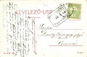 Szepsi, Abaújszepsi, Moldava nad Bodvou; Nagy vendéglő és a katolikus templom. W. L. Bp. 2638. / str...