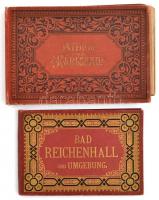 2 db régi leporelló: Album von Karlsbad, Bad Reichenhall und Umgebung. Fekete-fehér fotókkal illuszt...