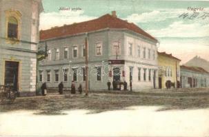 1915 Ungvár, Uzshorod, Uzhhorod, Uzhorod; Állami óvoda, Váradi Testvérek üzlete. Kiadja Völgyi József / kindergarten, nursery, shops (EK)