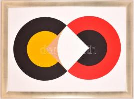 Dévényi János (1956- ): Körmetszés 2016, akril, vászon, hátulján jelzett, fa keretben, 50×70 cm