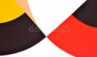 Dévényi János (1956- ): Körmetszés 2016, akril, vászon, hátulján jelzett, fa keretben, 50×70 cm