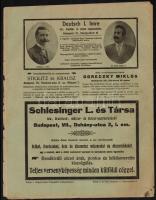 1905 Magyar Órások Szaklapja. VII. évf. 21. sz., 1905. november 1. Szerk.: Nagy László. Papírkötés, ...