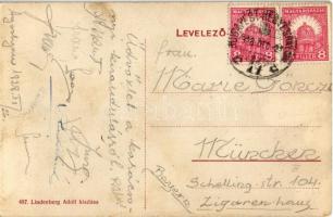 1928 Agostyán, Ágostyán (Tata); utca részlet a hegyoldalról