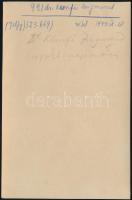 cca 1918 Kunfi Zsigmond (1879-1929) politikus, irodalomtörténész, közoktatási népbiztos, Jelfy Gyula...