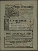 1908 Magyar Órások Szaklapja. X. évf. 12. sz., 1908. jun. 15. Szerk.: Nagy László. Papírkötés, foltos, 221-240 p.
