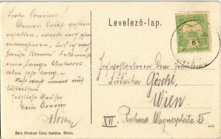 Békés, Református főgimnázium, Vashíd, utca, Fő tér, Fehér-Körös. Jantyik Mátyás festőművész a &quot...