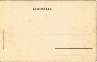 Eger, Főposta, Sarkady Ferenc úri ruhaüzlete. Montázs postaládával és hölggyel ölében kiskutyával