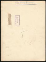 1931 Kiss Ferenc (1893-1978) színész, érdemes művész fotója, hátoldalon feliratozott fotó, 24×18 cm